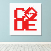 コード キャンバスプリント (インサイチュ (ウッドフロア))