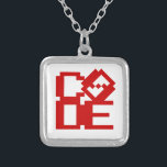 コード シルバープレートネックレス<br><div class="desc">LOVE CODE Globeトロッターは世界の特異な画像を専門のまわりにに扱っている。グリーティングカユニークード、はがき、ポスター、マウスパッドなど。</div>