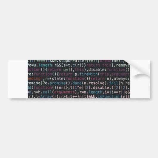 コード バンパーステッカー (正面)