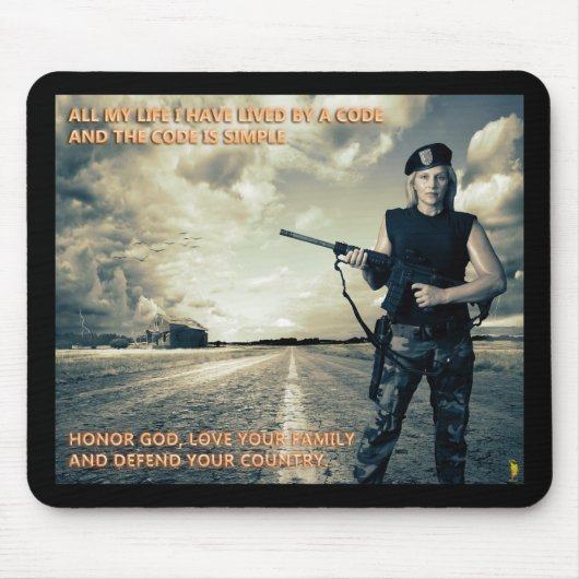 「コード」マウスパッド マウスパッド (正面)