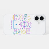 コード。食べる。寝る。 iPhone 16ケース (裏面横)