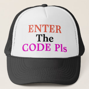 コードPls Trucker Hatの入力 キャップ