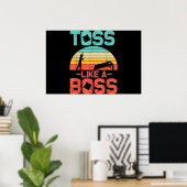 コーナおもしろいルホークールトスのようなボス ポスター (ホームオフィス)