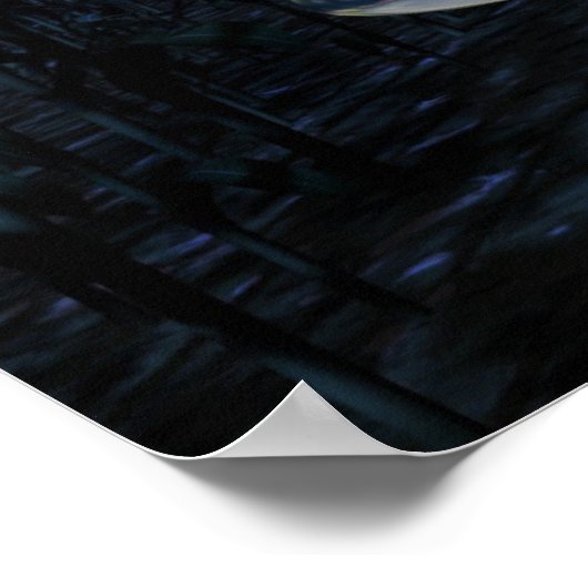 コーナおもしろいンフィールド1の可愛いエイリアンu.f.o ポスター (角)