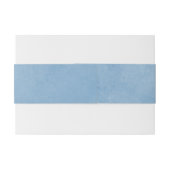 コーナエレガントフラワーブルー結婚ズカスタム 招待状ベリーバンド (裏面例)