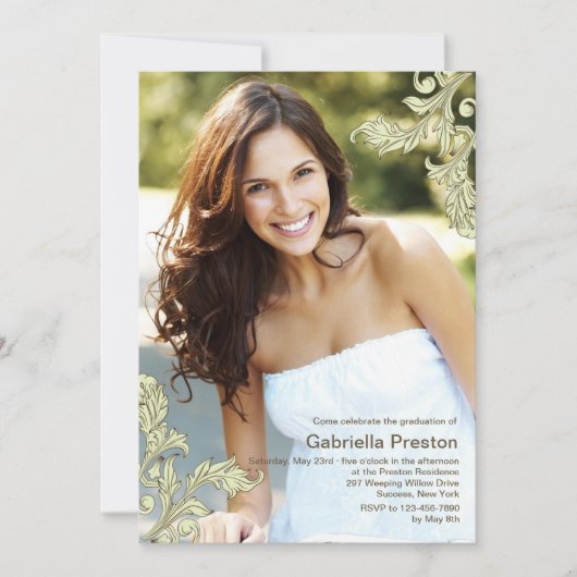 コーナエレガントーズフォト招待状 招待状 (正面)