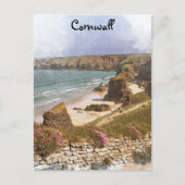 コーナカラフルウォール・イングランド沿岸風景 ポストカード (正面)
