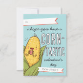 コーナスタティック教室のバレンタインデーのカード 招待状 (正面)