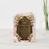 コーナフラワーブルースインウォーター色カップルのシャワー 招待状 (正面)