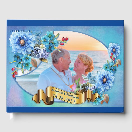 コーナフラワーブルーin水彩画 ゲストブック (正面)