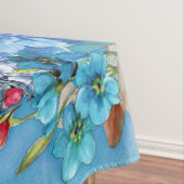 コーナフラワーブルーin水彩画 テーブルクロス (インサイチュ)