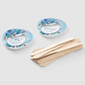 コーナフラワーブルーin水彩画 ハンドファン (組立なし)