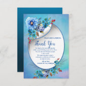 コーナフラワーブルーin水彩画 出欠カード (正面/裏面)