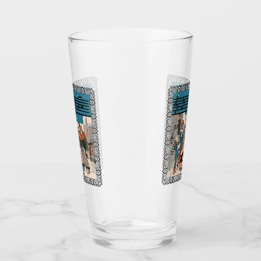 コーナフレームの歌手ミュージシャンのグループ通り タンブラーグラス (右)