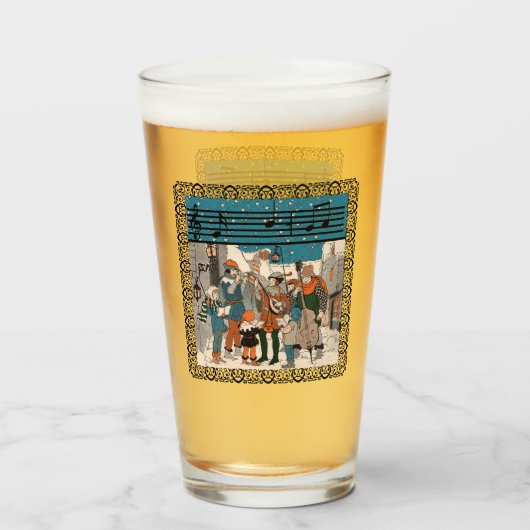 コーナフレームの歌手ミュージシャンのグループ通り タンブラーグラス (ドリンク正面)