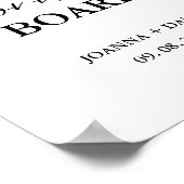 コーナモダンルホールボードのサイン結婚にサインして ポスター (角)