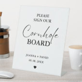 コーナモダンルホールボードのサイン結婚にサインして 台座サイン (インサイチュ)