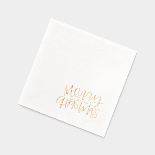コーナモダンーメリークリスマス 箔ナプキン (左)