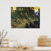 コーナローからヘッジローへKeith Roccoによる ポスター (キッチン)