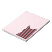 コーナーのピンクの子猫 ノートパッド (回転)