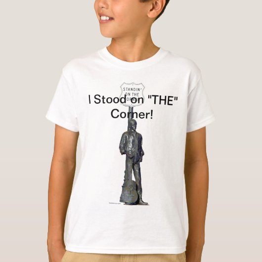 ""コーナーのStandin! Winslow Arizon Tシャツ (正面)