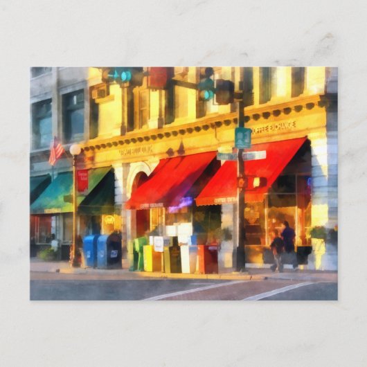 コーナーまたはセンターおよびマーチャントラットランドVT ポストカード (正面)