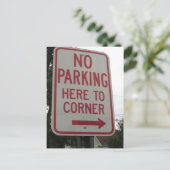 コーナーまで駐車禁止 ポストカード (スタンド正面)