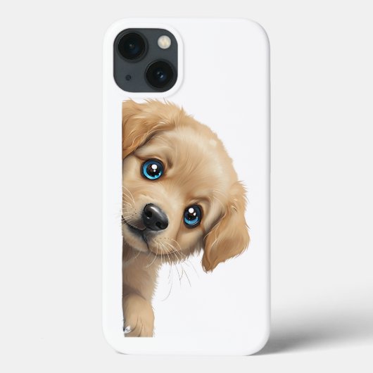 コーナーを覗く奇妙なゴールデンのまわりにレトリバー Case-Mate iPhoneケース (裏面)