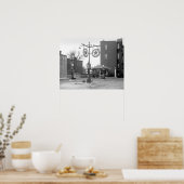 コーナーガスステーション， 1925.ヴィンテージ写真 ポスター (キッチン)