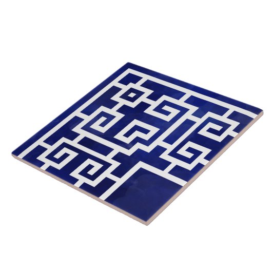 コーナーギリシャメアンダー – ギリシャ鍵オーナメント タイル (側面)