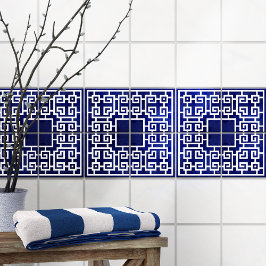 コーナーギリシャメアンダー – ギリシャ鍵オーナメント タイル