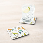 コーナーズミッドセンチュリーモダンスタイルジオメトリックコースター コースター (右側)