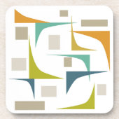 コーナーズミッドセンチュリーモダンスタイルジオメトリックコースター コースター (正面)