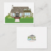 コーナーハウスインワレスクリークフラットノートカード ノートカード (正面/裏面)