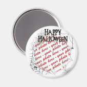 コーナーハロウィーンフォトフレームのクモの巣 マグネット (正面/裏面)