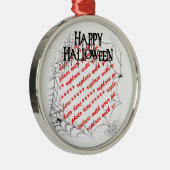 コーナーハロウィーンフォトフレームのクモの巣 メタルオーナメント (右)