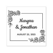 コーナーバラフラワーズブケ結婚の記念日 セルフインキングスタンプ (デザイン)