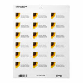 コーナーヒマワリ住所 シール (フルシート)