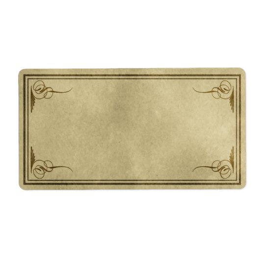 コーナーファンシーの拍子記号ラベル ラベル (正面)