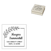 コーナーブランチリース差出人住所 ラバースタンプ (押印)