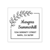 コーナーブランチリース差出人住所 ラバースタンプ (インプリント)