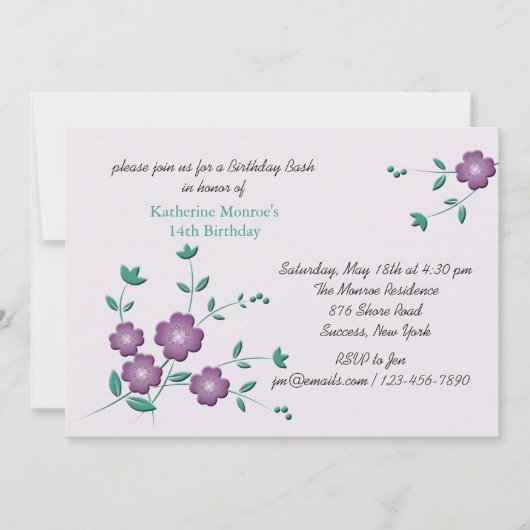 コーナーポジ招待状 招待状 (正面)