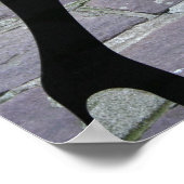 コーナーポスターの脚のシルエット ポスター (角)