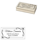 コーナー旋回フレーム差出人住所 ラバースタンプ (押印)