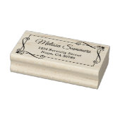 コーナー旋回フレーム差出人住所 ラバースタンプ (スタンプ)