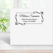 コーナー旋回フレーム差出人住所 ラバースタンプ