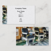 コーナー理容師ショップ – プラチナ仕上げ 名刺 (正面/裏面)