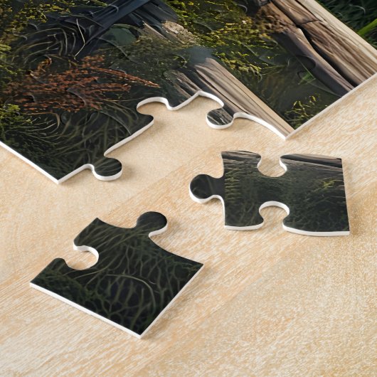 コーナ素朴ンフィールドアイアートのあるファームハウス ジグソーパズル (側面)