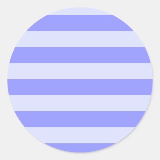 コーナ航海のフラワーブルーとパステルブルーストライプズ ラウンドシール (正面)