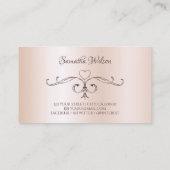 コーナ華美ーシメリーバラパステルピンクカラー 名刺 (裏面)